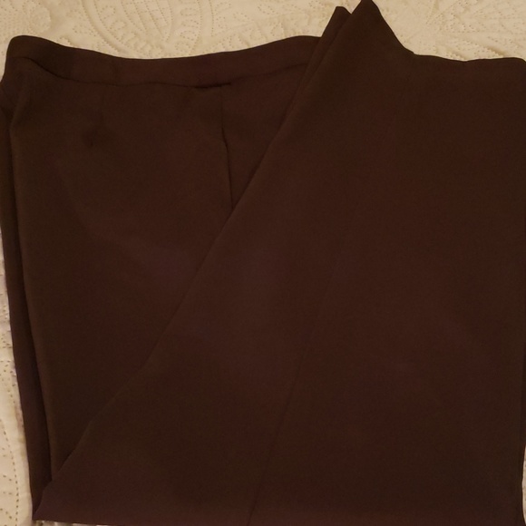 Brown polyester slacks - Picture 2 of 4